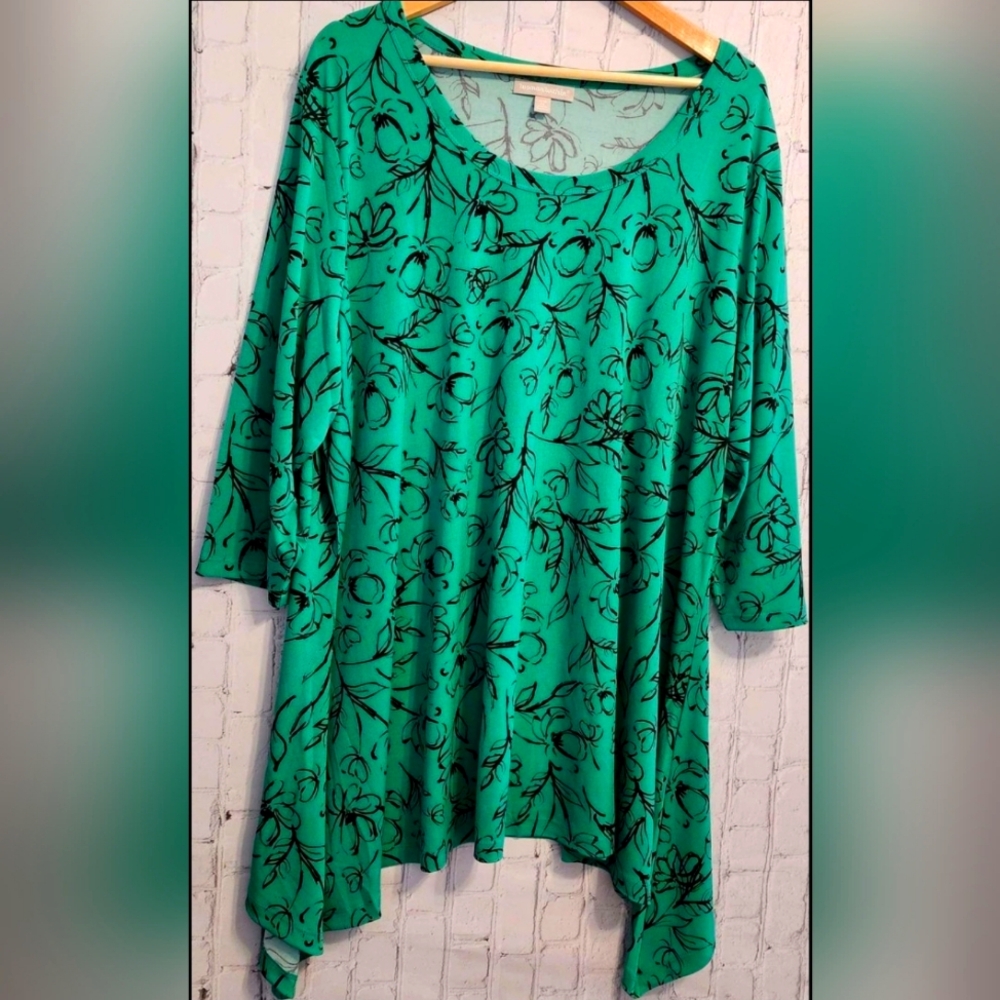 2X Shark Bite 3/4 Sleeve Tunic